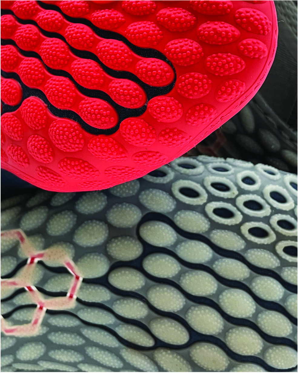 Close up photo of shoe soles